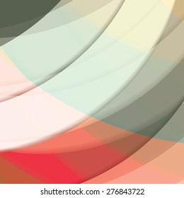 Abstract background created with colorful wavy stripes. Vector