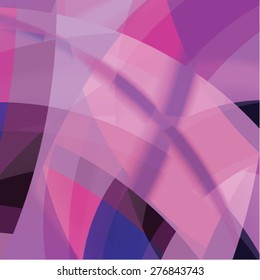 Abstract background created with colorful wavy stripes. Vector