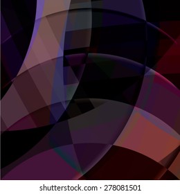 Abstract background created with colorful wavy stripes. Vector
