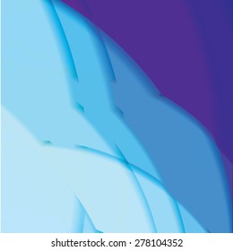 Abstract background created with colorful wavy stripes. Vector