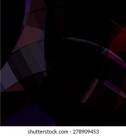 Abstract background created with colorful wavy stripes. Vector