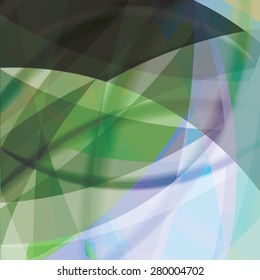 Abstract background created with colorful wavy stripes. Vector