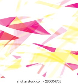 Abstract background created with colorful wavy stripes. Vector