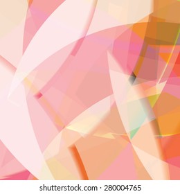 Abstract background created with colorful wavy stripes. Vector