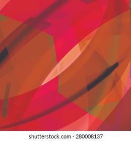Abstract background created with colorful wavy stripes. Vector