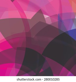 Abstract background created with colorful wavy stripes. Vector