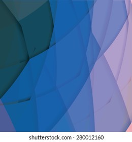 Abstract background created with colorful wavy stripes. Vector