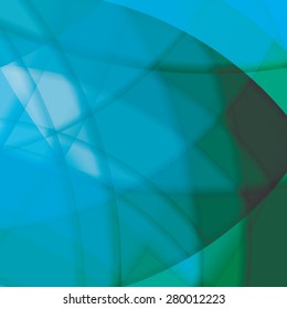 Abstract background created with colorful wavy stripes. Vector
