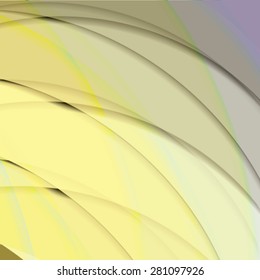 Abstract background created with colorful wavy stripes. Vector