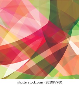 Abstract background created with colorful wavy stripes. Vector