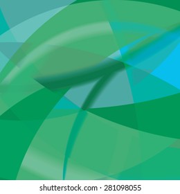 Abstract background created with colorful wavy stripes. Vector