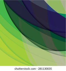 Abstract background created with colorful wavy stripes. Vector