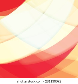 Abstract background created with colorful wavy stripes. Vector