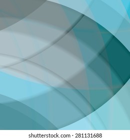 Abstract background created with colorful wavy stripes. Vector