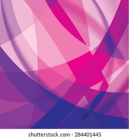 Abstract background created with colorful wavy stripes. Vector