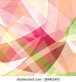 Abstract background created with colorful wavy stripes. Vector