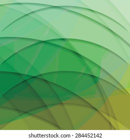 Abstract background created with colorful wavy stripes. Vector