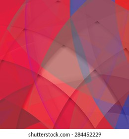 Abstract background created with colorful wavy stripes. Vector