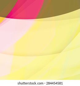 Abstract background created with colorful wavy stripes. Vector