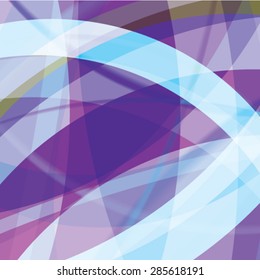 Abstract background created with colorful wavy stripes. Vector