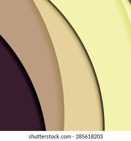 Abstract background created with colorful wavy stripes. Vector