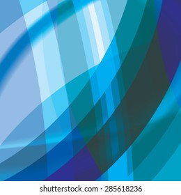 Abstract background created with colorful wavy stripes. Vector