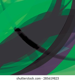 Abstract background created with colorful wavy stripes. Vector