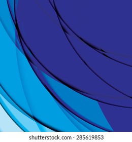 Abstract background created with colorful wavy stripes. Vector