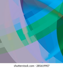 Abstract background created with colorful wavy stripes. Vector