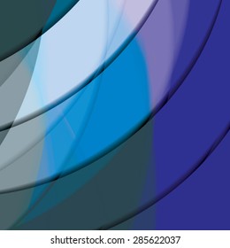Abstract background created with colorful wavy stripes. Vector