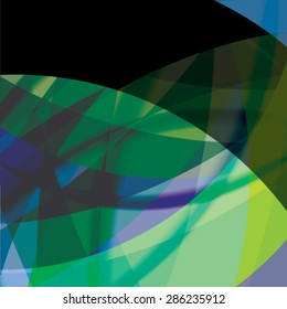 Abstract background created with colorful wavy stripes. Vector