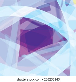 Abstract background created with colorful wavy stripes. Vector