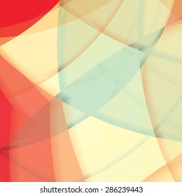 Abstract background created with colorful wavy stripes. Vector