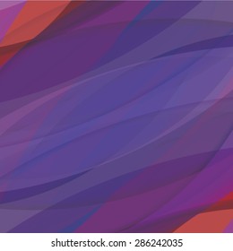 Abstract background created with colorful wavy stripes. Vector