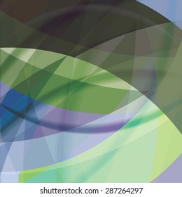 Abstract background created with colorful wavy stripes. Vector