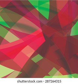 Abstract background created with colorful wavy stripes. Vector