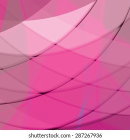 Abstract background created with colorful wavy stripes. Vector