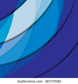 Abstract background created with colorful wavy stripes. Vector