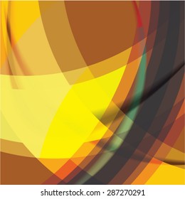 Abstract background created with colorful wavy stripes. Vector