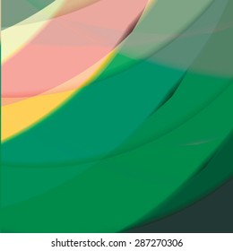 Abstract background created with colorful wavy stripes. Vector
