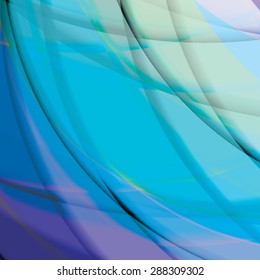 Abstract background created with colorful wavy stripes. Vector