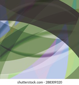 Abstract background created with colorful wavy stripes. Vector