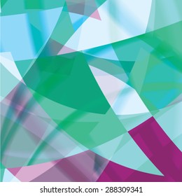 Abstract background created with colorful wavy stripes. Vector