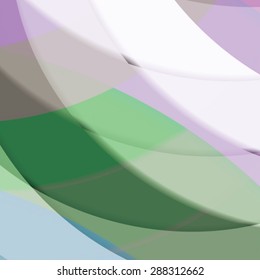 Abstract background created with colorful wavy stripes. Vector