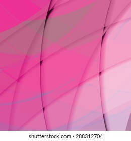 Abstract background created with colorful wavy stripes. Vector