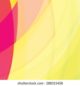 Abstract background created with colorful wavy stripes. Vector