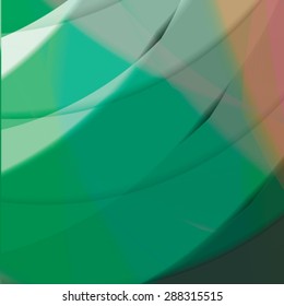 Abstract background created with colorful wavy stripes. Vector