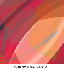 Abstract background created with colorful wavy stripes. Vector