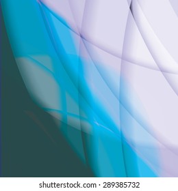 Abstract background created with colorful wavy stripes. Vector