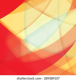 Abstract background created with colorful wavy stripes. Vector